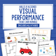 Visual Performance Task Card Bundle cover with ABLLS-R task codes and sample task cards