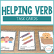 Helping Verb Task Cards cover featuring is, are, has, and have practice