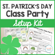 St. Patrick's Day Class Party Setup Kit: cover with party schedules, Rainbow Craft, and Shamrock Sundae plans