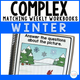 Complex Matching Weekly Workbooks Winter cover, an advanced winter-themed matching workbook for special education