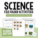 Science File Folder Activities cover featuring 11 printable tasks