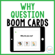 Why Question Interactive Boom Cards: tablet asking why people cry with three picture choices