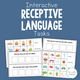 Interactive Receptive Language Tasks cover with movable visual pieces