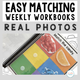 Easy Matching Weekly Workbooks Real Photos cover, an errorless matching workbook using real photographs for special education