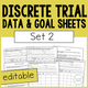 Editable Discrete Trial Data and Goal Sheets Set 2 cover with sample program forms