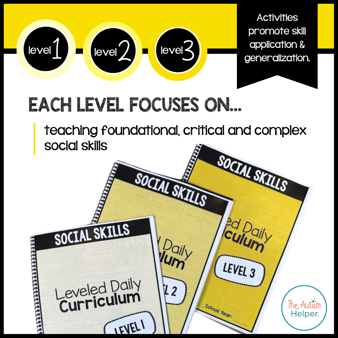 Social Skills Leveled Daily Curriculum {BUNDLE}