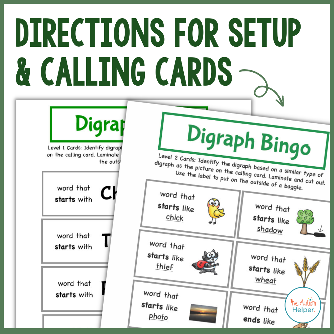 Digraph Bingo