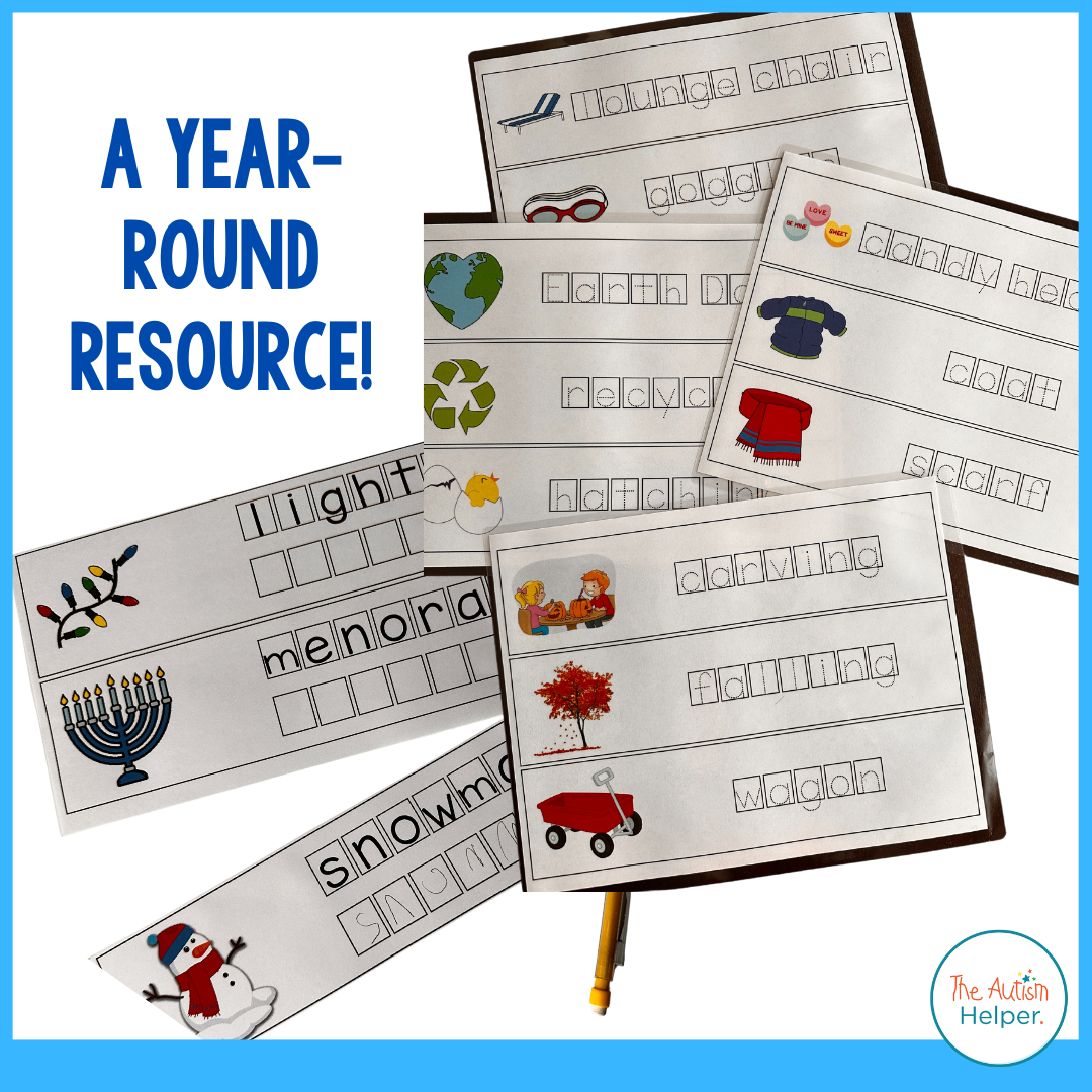 Copy & Trace Seasonal Vocabulary