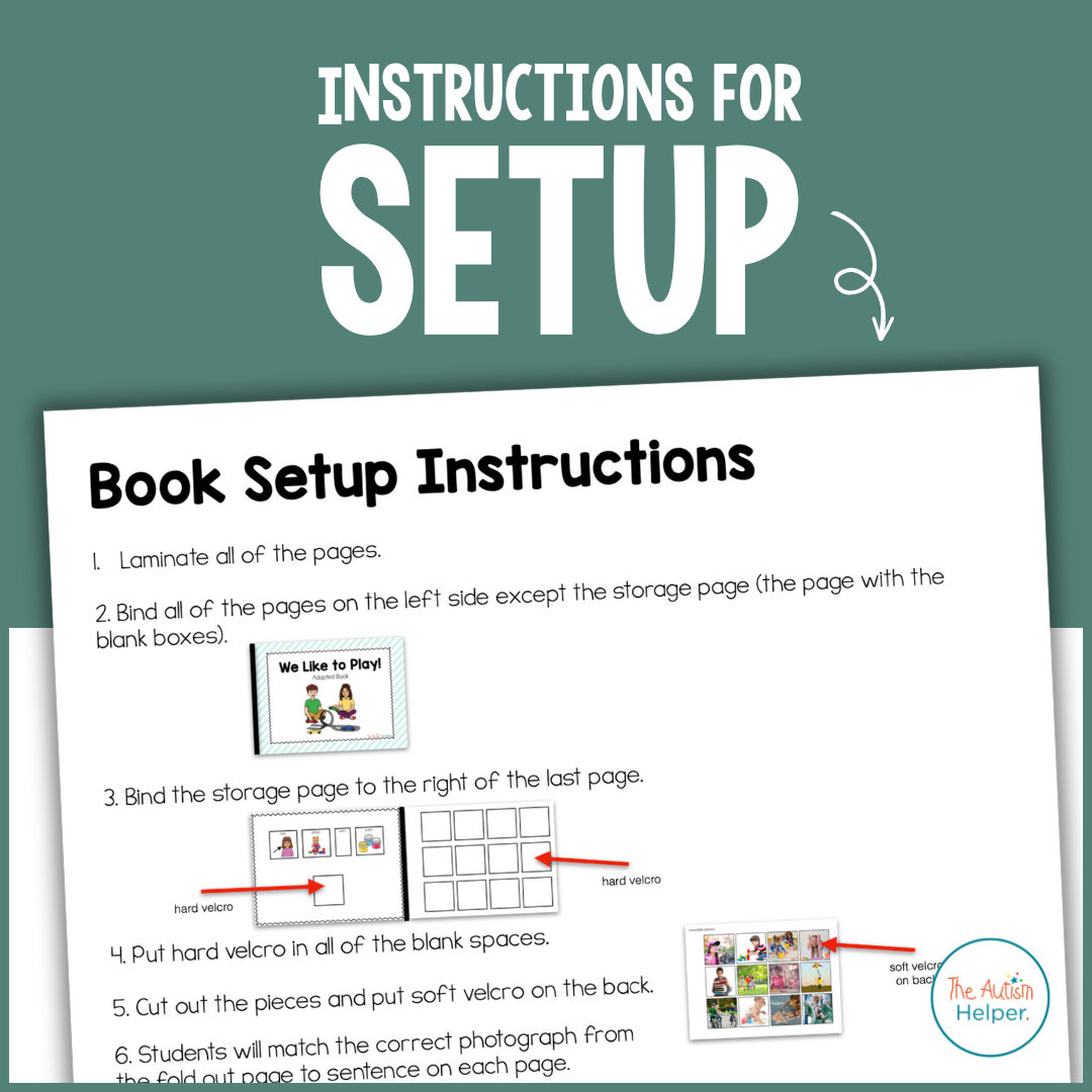 Play Themed Matching Adapted Book