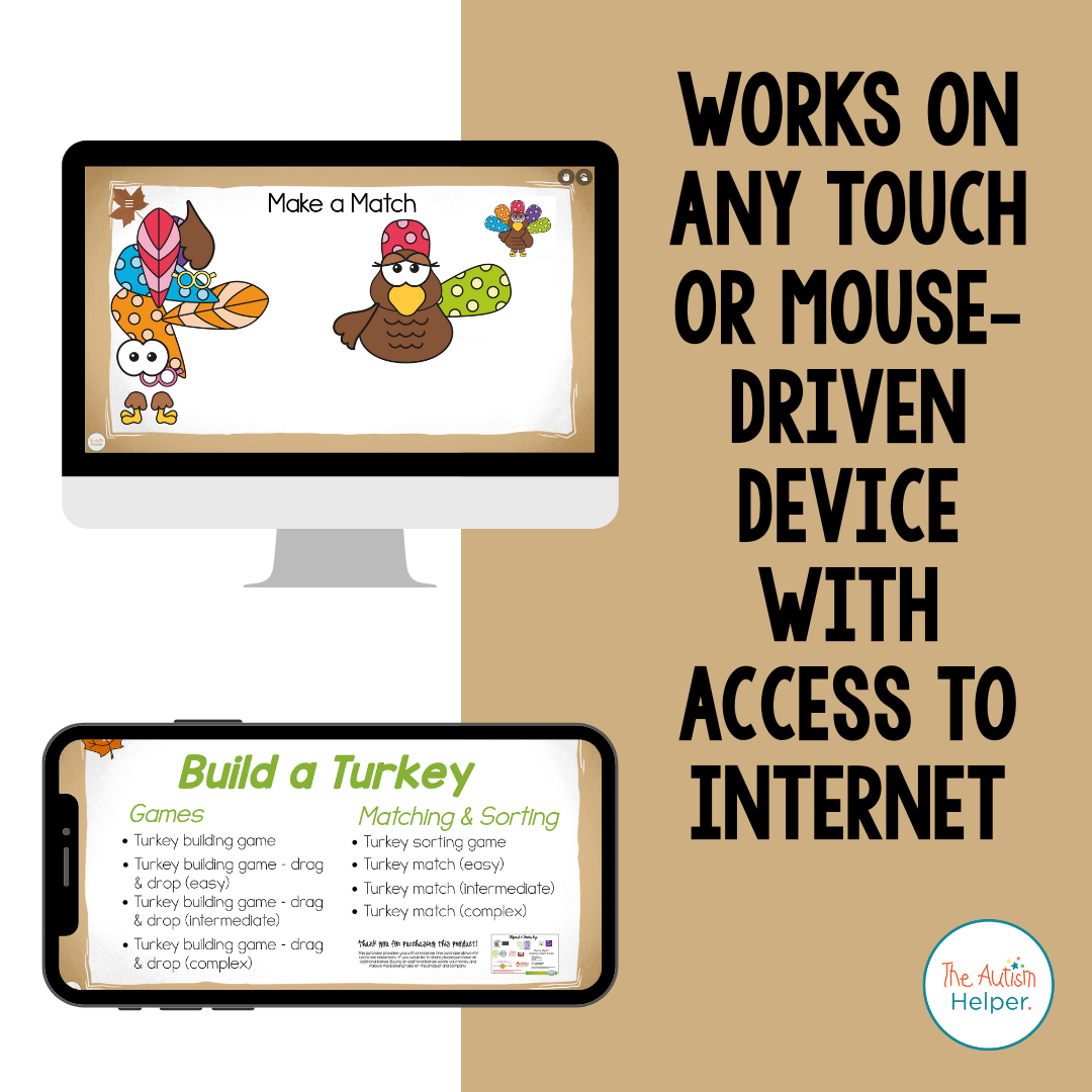 Digital Build-a-Turkey Activities