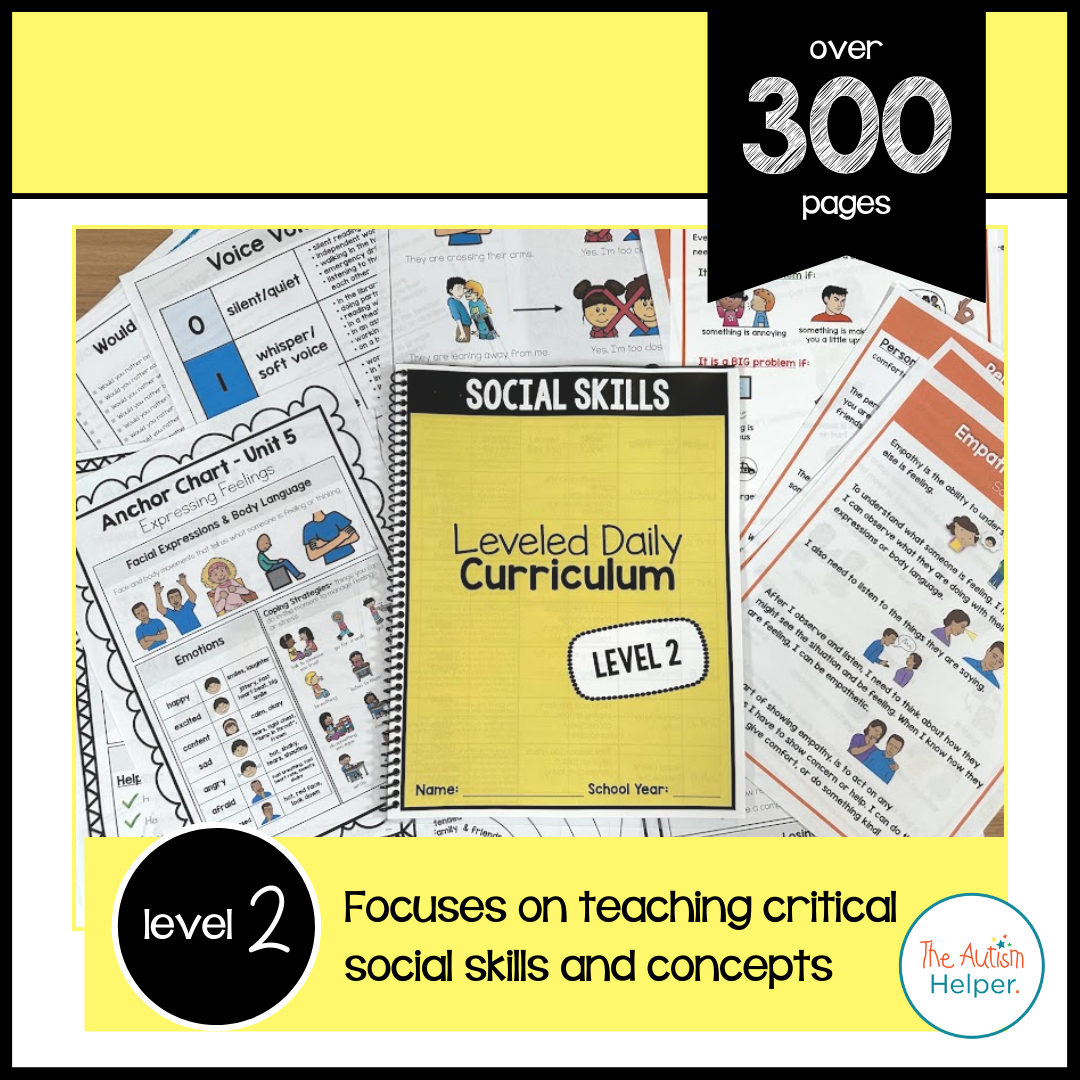 Social Skills Leveled Daily Curriculum {LEVEL 2}