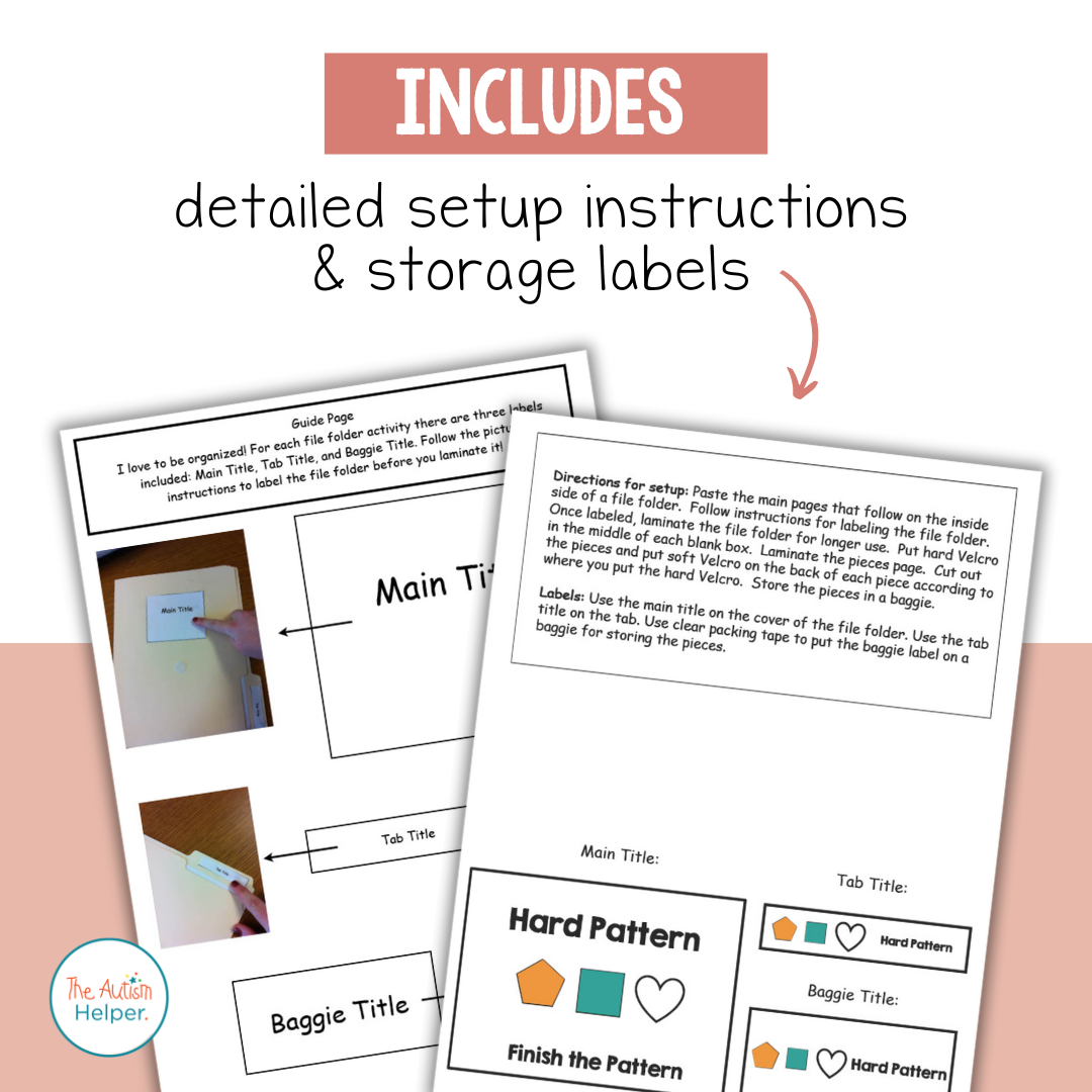 Shape File Folder Activities