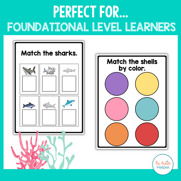 Easy Matching Weekly Workbooks - Ocean Edition