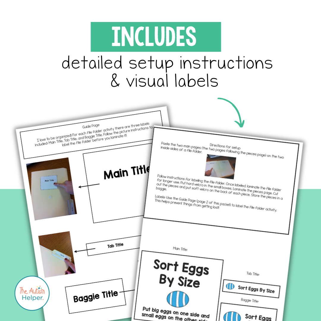 Easter File Folder Activities