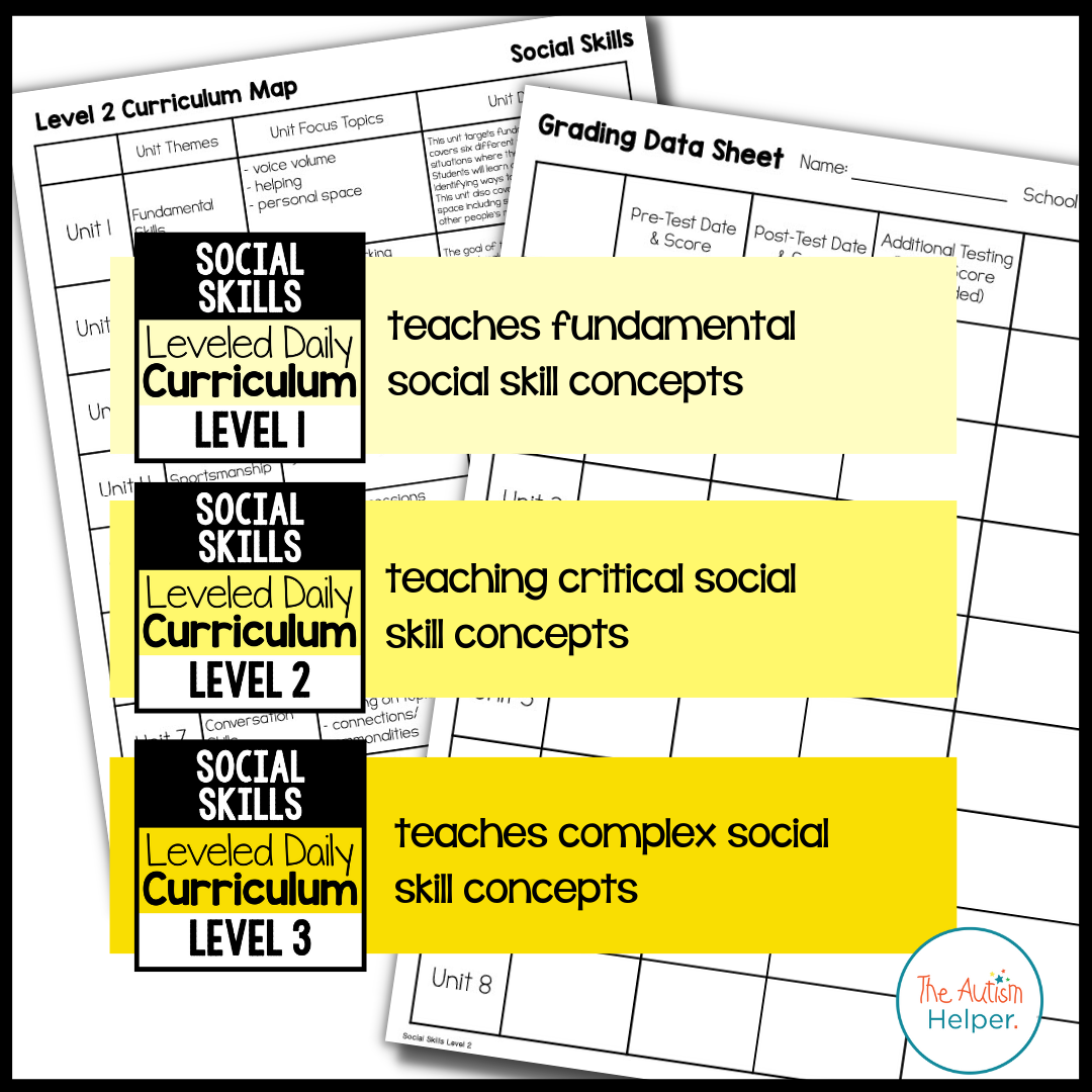 Social Skills Leveled Daily Curriculum {BUNDLE}
