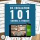 De-Escalation 101 Course and Toolkit Bundle cover with online training and student supports