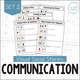 Communication Set 2 cover with stories about asking to play, answering the phone, and staying on topic