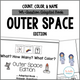 Count, Color, & Name Wh-Question Adapted Book - Outer Space cover featuring outer space counting, color, and vocabulary practice