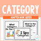 Category Adapted Book Series cover featuring three classification books