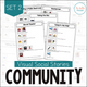 Community Set 2 cover with mall, movie theater, bus, restaurant, and restroom stories