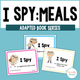 I Spy - Meals Adapted Book Series cover featuring three meal and kitchen-themed inference books