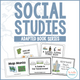 Social Studies Adapted Book Series cover featuring five concept books
