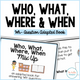 Who, What, Where, and When WH-Question Adapted Book cover