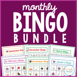 Monthly Bingo BUNDLE