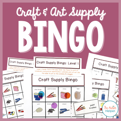 Craft & Art Supply Bingo