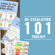 De-Escalation 101 Toolkit cover with calm-down and reflection materials