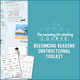 Beginning Reading Instructional Toolkit cover with mini-books and literacy activities