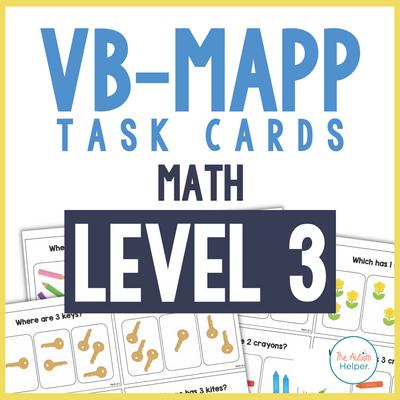 VB-MAPP Task Cards - Math Level 3