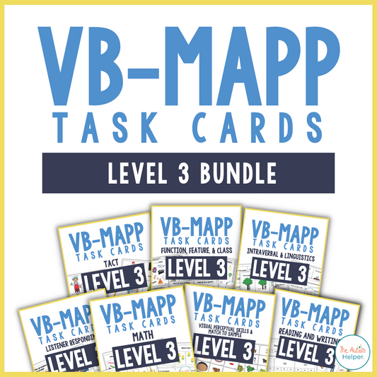 VB-MAPP Task Cards {LEVEL 3 BUNDLE}