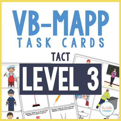 VB-MAPP Task Cards - Tact Level 3
