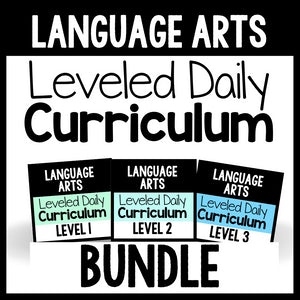 Language Arts Leveled Daily Curriculum {BUNDLE}