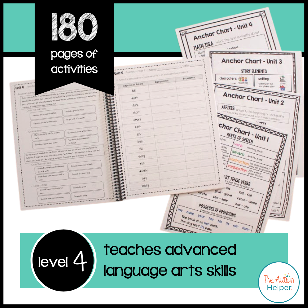 Language Arts Leveled Daily Curriculum {LEVEL 4}