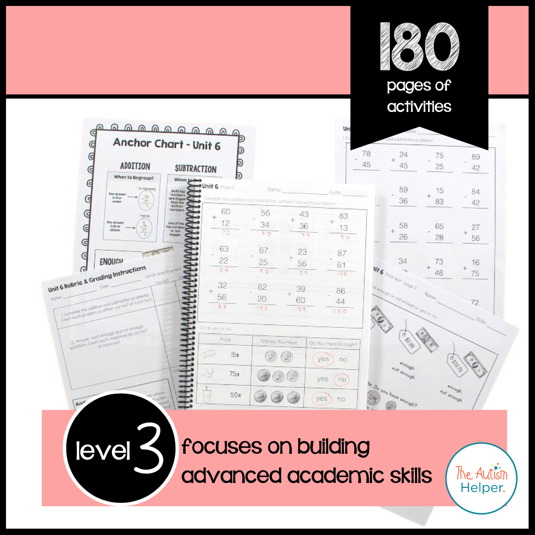 Math Leveled Daily Curriculum {LEVEL 3}