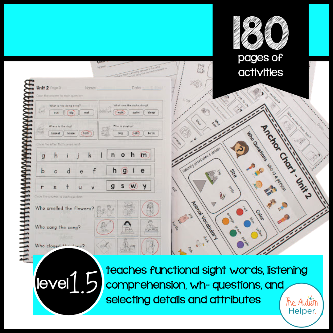 Language Arts Leveled Daily Curriculum {LEVEL 1.5}