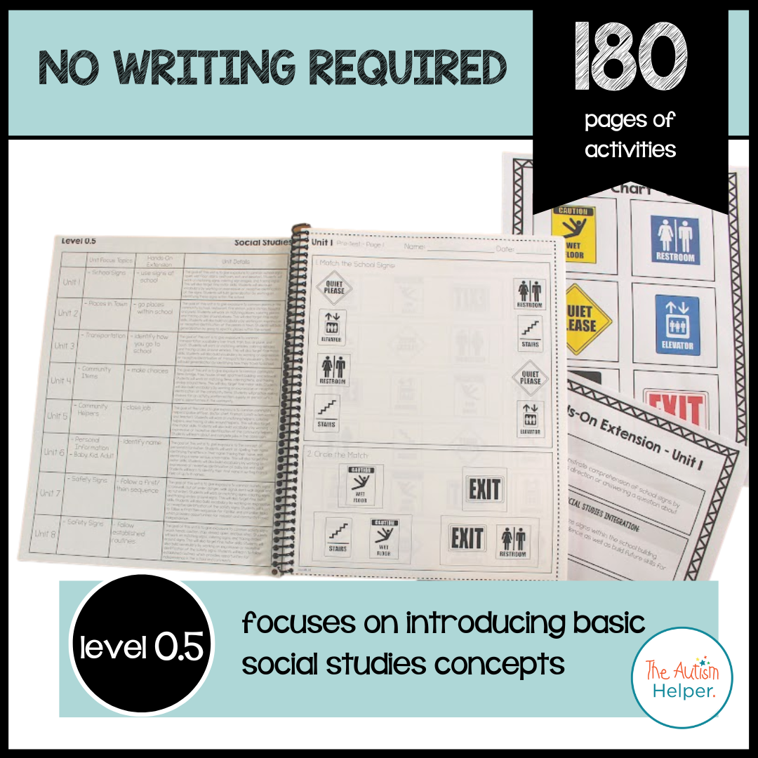 Social Studies Leveled Daily Curriculum {Level 0.5}