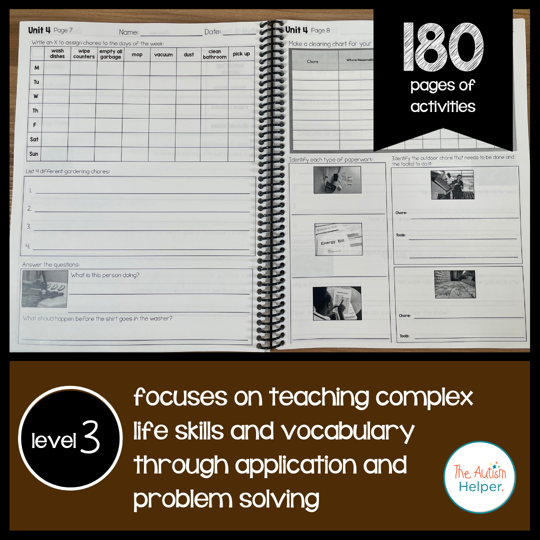 Life Skills Leveled Daily Curriculum {LEVEL 3}