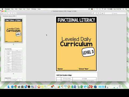 Functional Literacy Leveled Daily Curriculum {BUNDLE}