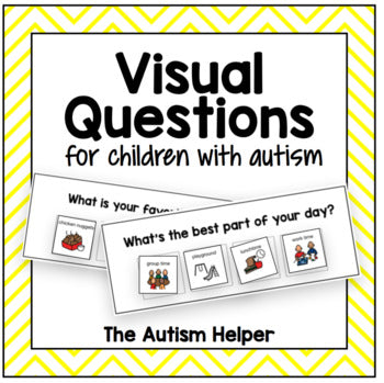 Visual Questions for Child. daily life questions {for Children with Autism}