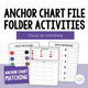 Anchor Chart Matching File Folder Activities cover featuring 15 printable matching tasks