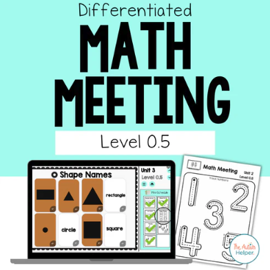 Differentiated Math Meeting Level 0.5