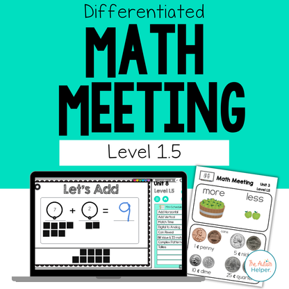 Differentiated Math Meeting Level 1.5