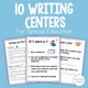 Writing Centers for Special Education cover featuring visual writing activities