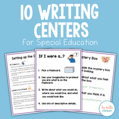 10 Writing Centers for Special Education