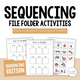 Sequencing File Folder Activities cover featuring five printable tasks
