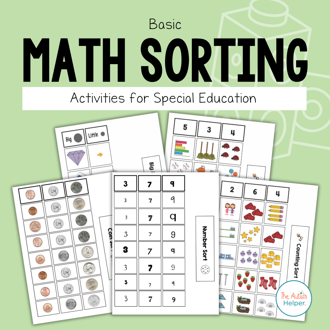 Basic Math Sorting Activities