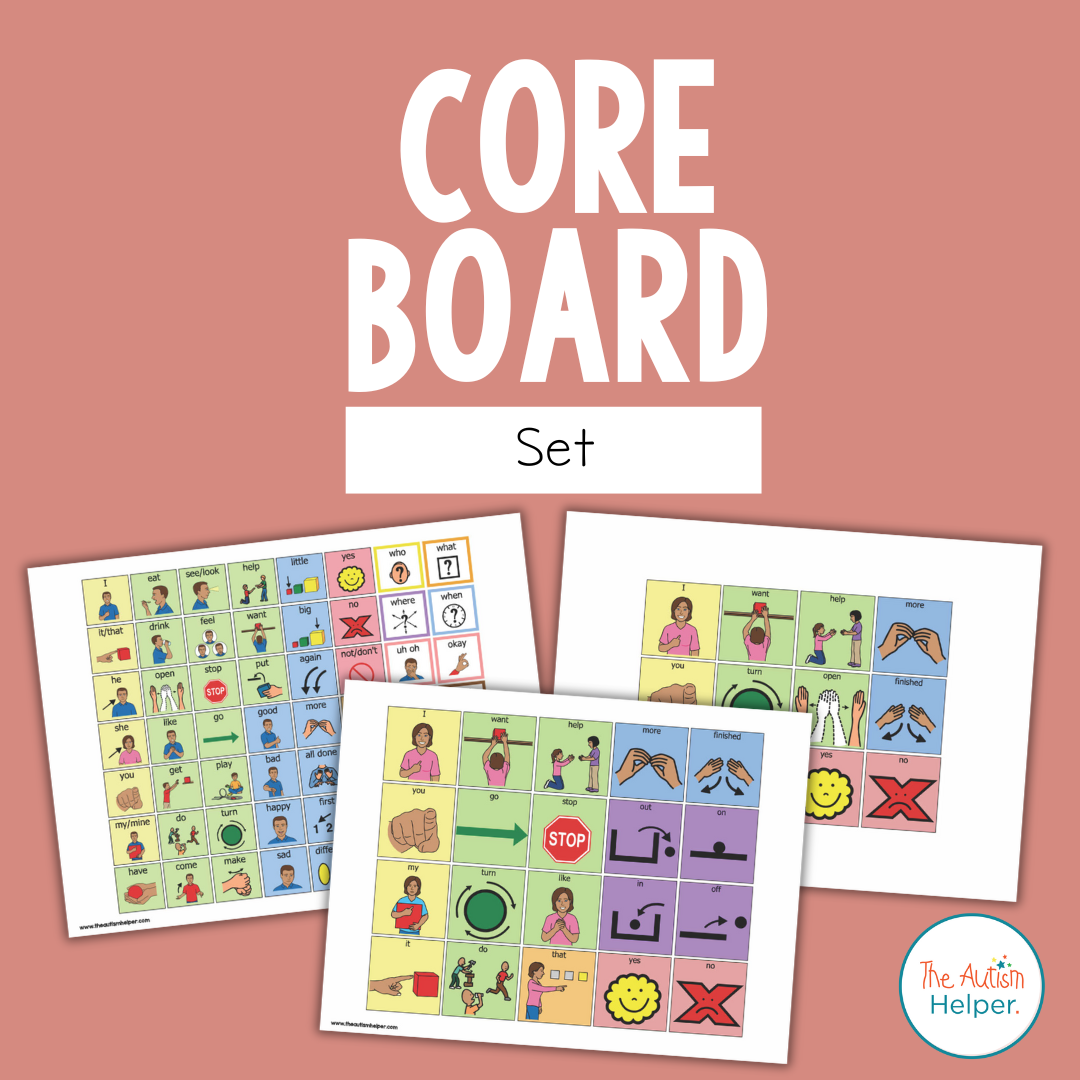 Core Board Help Sign Language Core Board Set – The Autism Helper